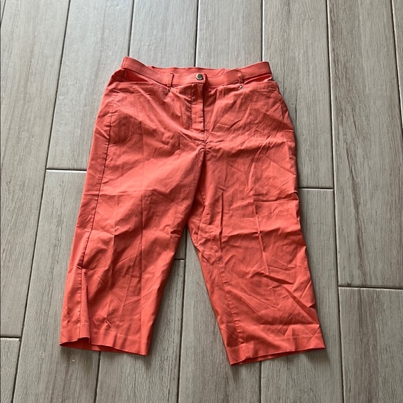 Allison Daley Pants - Allison Daley Orange Bermuda Shorts Lightweight Casual